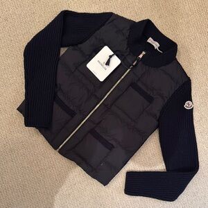 Moncler  knit/ quilted jacket